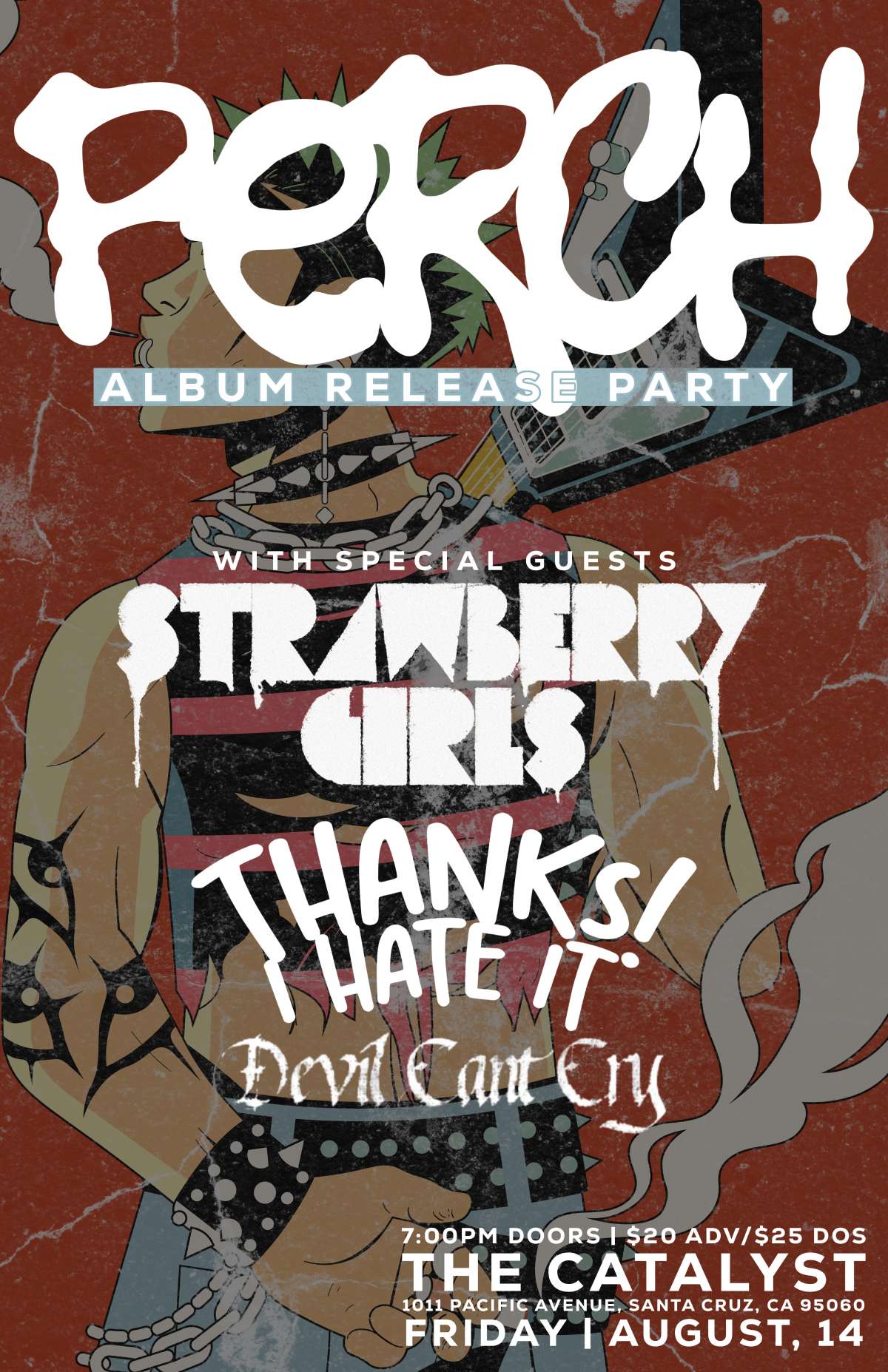 Perch (Album Release) with Strawberry Girls, Thanks! I Hate It and Devil Can’t Cry