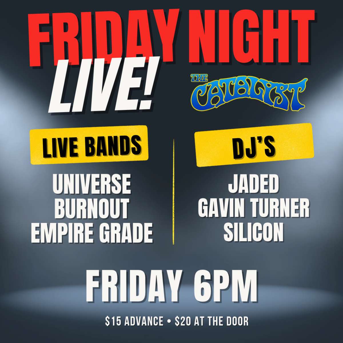 SILOCIN, EMPIRE GRADE, BURNOUT, UNIVERSE, GAVIN TURNER & JADED